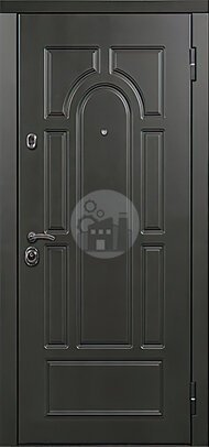 металлическая входная дверь, двусторонняя филенчатая отделка-ДВ-365