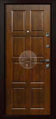 входная дверь с терморазрывом, отделка массив дерева - внутренняя часть двери ДВ-461