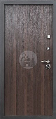 наружная дверь с трёхконтурным уплотнителем, отделка ламинат - внутренняя часть двери ДВ-1046