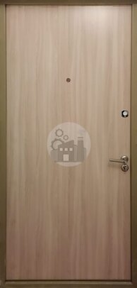дверь входная с глазком, антивандальной отделкой и ламинатом - внутренняя часть двери ДВ-1364