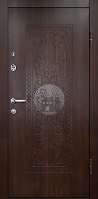 Входная дверь с двумя замками, винорит с двух сторон-ДВ-381